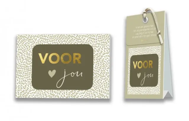 Villa servies Kaart met Geurtasje Voor jou kraft