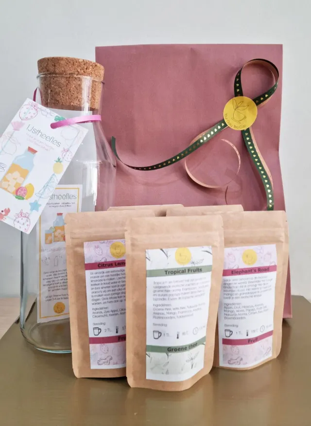 Tea Leafs Zomer IJsthee Fles Pakket ijsthee 5 smaken