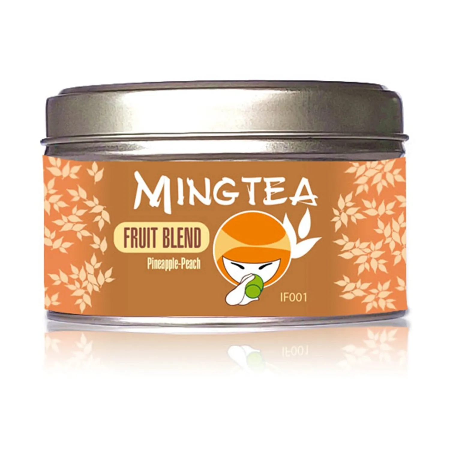 Ming tea Ananas-Perzik fruitmelange losse thee 50g fruitig