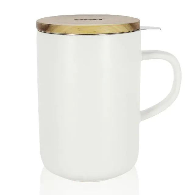 Tea Leafs OGO theemok wit 475 ml met filter