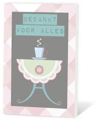 Villa servies Thee in een Kaartje Bedankt zwarte thee bio