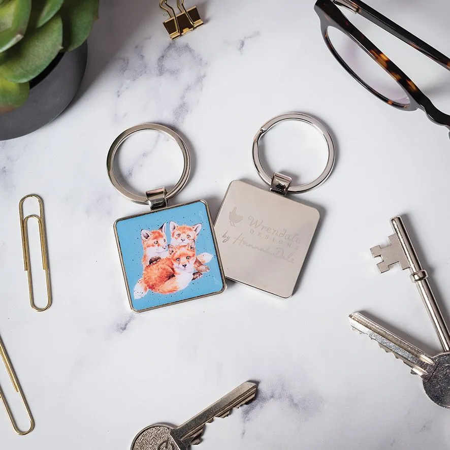 Wrendale Designs Snug as a Cub sleutelhanger metaal