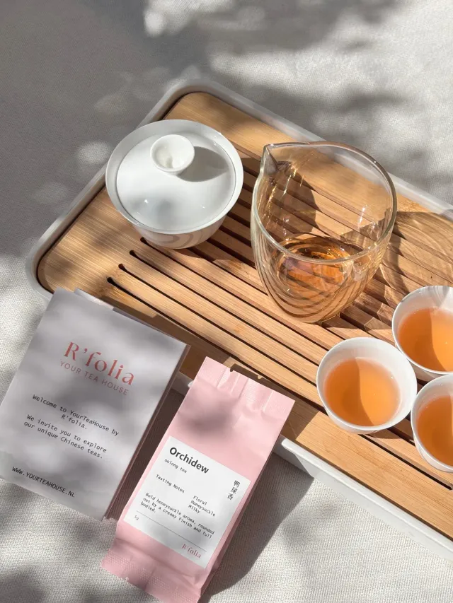 R'folia Orchidew oolong thee losse blad bloemig