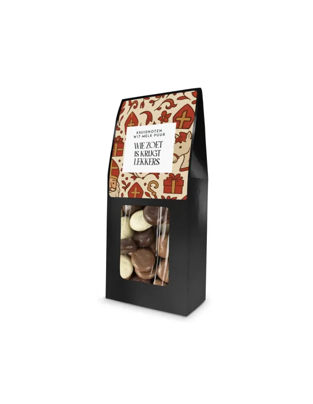 Wie Zoet is Krijgt Lekkers kruidnoten mix 120 gram chocola
