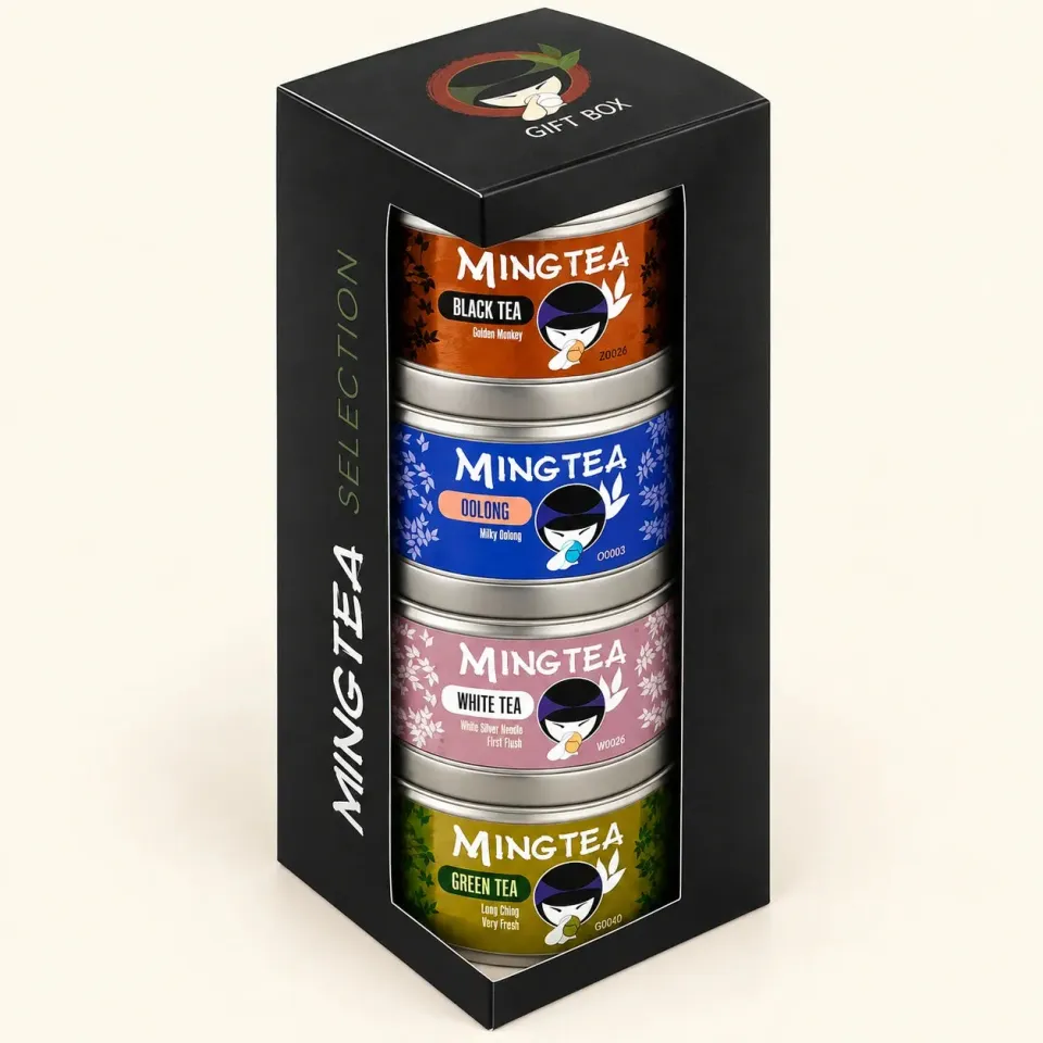 Mingtea Selection N°5 thee cadeauset 4 x 50 g puur
