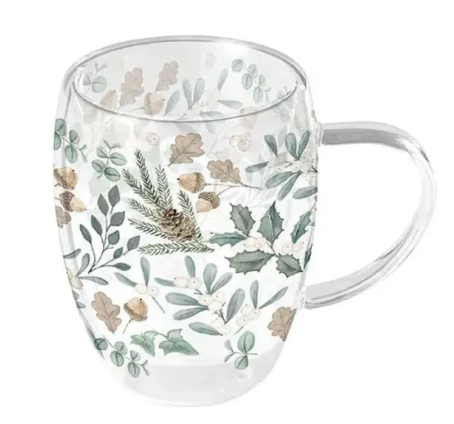 Ambiente Collection of Leaves theeglas dubbelwandig 350 ml