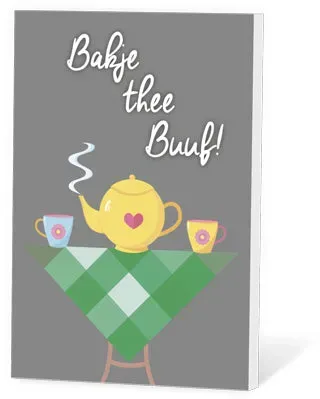 Thee in een Kaartje Buuf visithee zwarte thee 2 kopjes