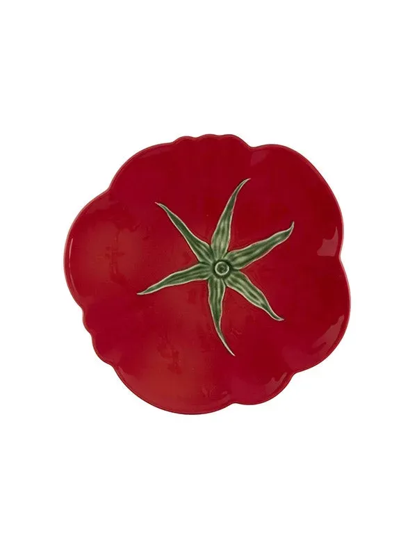 Bordallo Pinheiro Tomato dinerbord aardewerk rood 26 cm