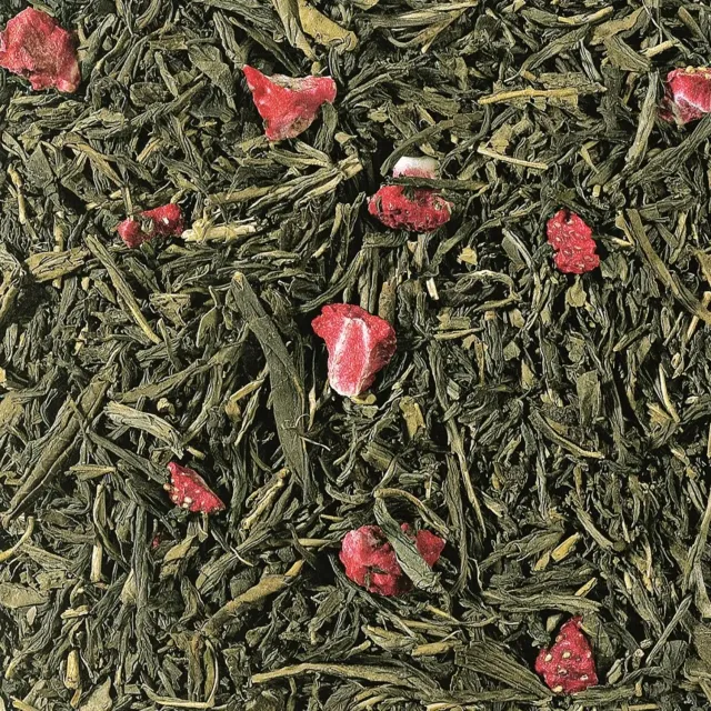 Villa Servies Chian Sencha groene thee cafeïnevrij 100 gram aardbei