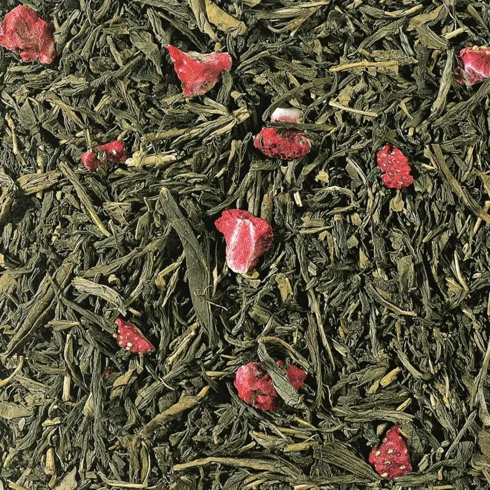 Villa Servies Chian Sencha groene thee cafeïnevrij 100 gram aardbei