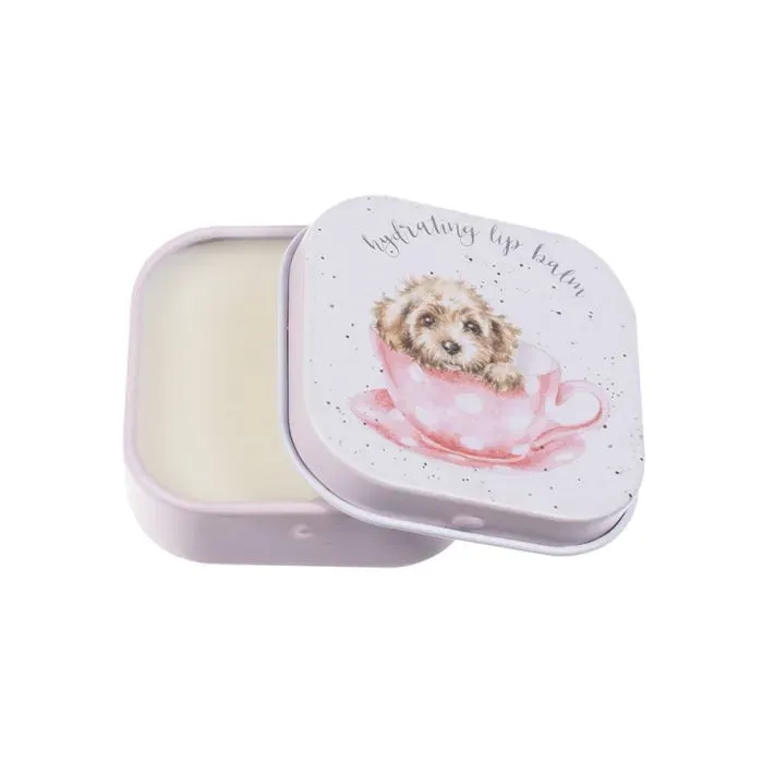 Wrendale Designs Teacup Pup lippenbalsem honing-vanille blikje