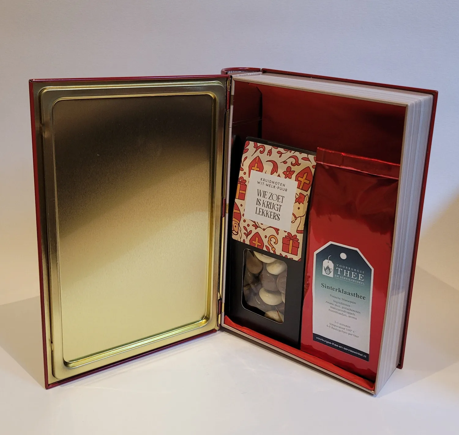 Villa servies Grote Boek van Sinterklaas pakket met thee