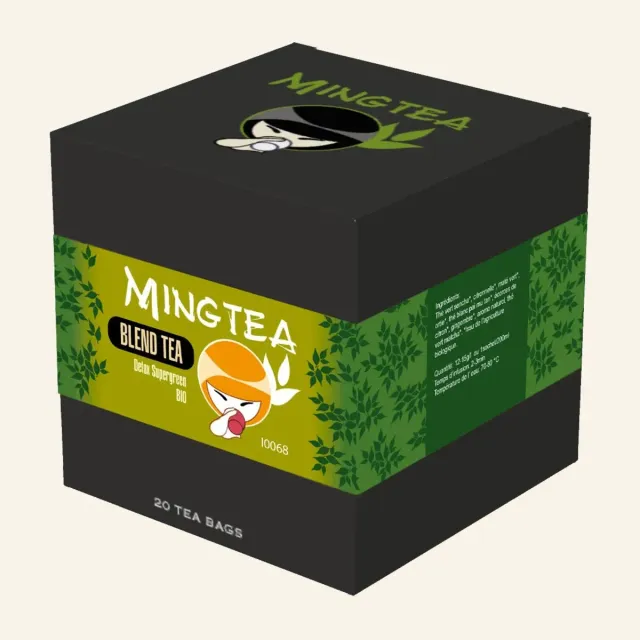 Ming Tea Détox Supergreen bio theezakjes 20 stuks citrus