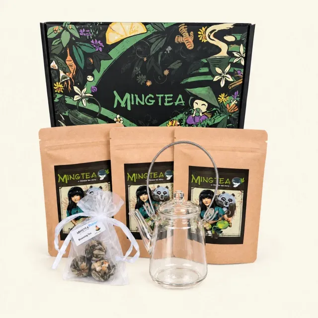 Ming tea Fruit & Blossom theecadeau met theepot 350 ml fruitig