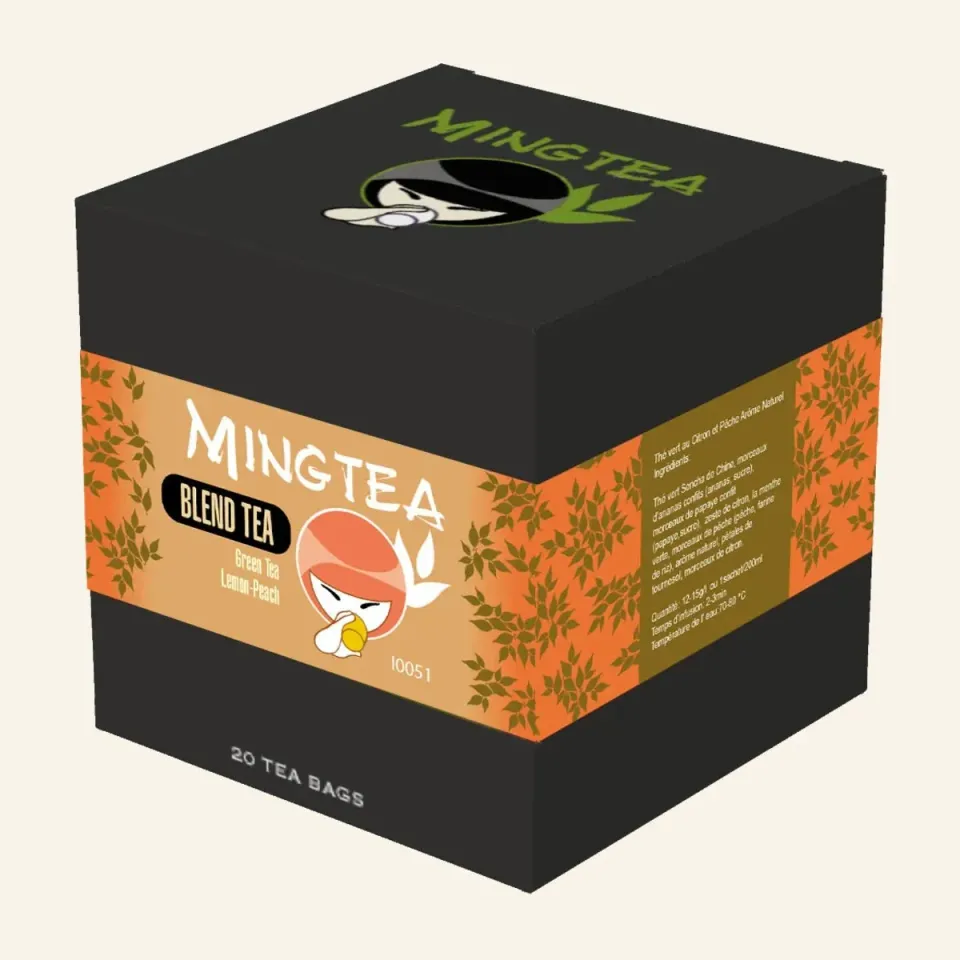 Ming tea Citroen Perzik groene thee 20 zakjes fruitig