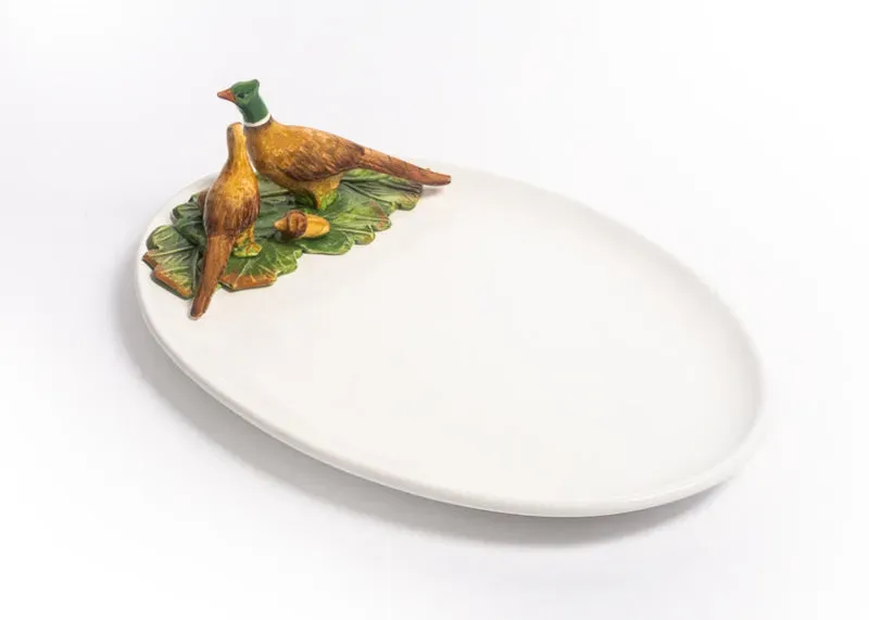 Villa servies Piccobella Fazant Schaal wit 37 cm