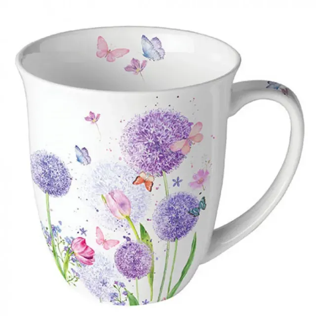 Ambiente Flower Beauty beker 400 ml bone china