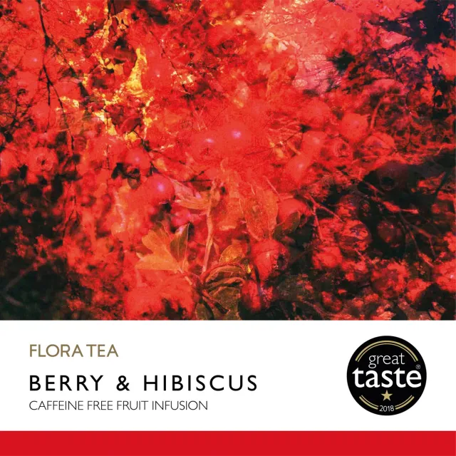 Flora Tea Berry Hibiscus fruitthee 50 stuks fruitig