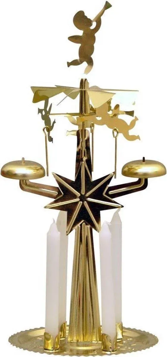 Angel Chimes engelenmolen goud 31 cm kerst