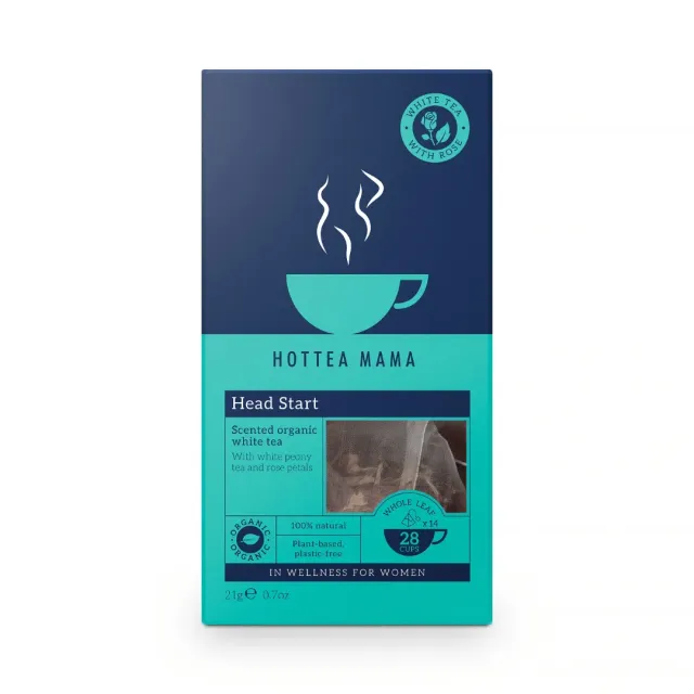 HotTea Mama Head Start witte thee 14 zakjes roos