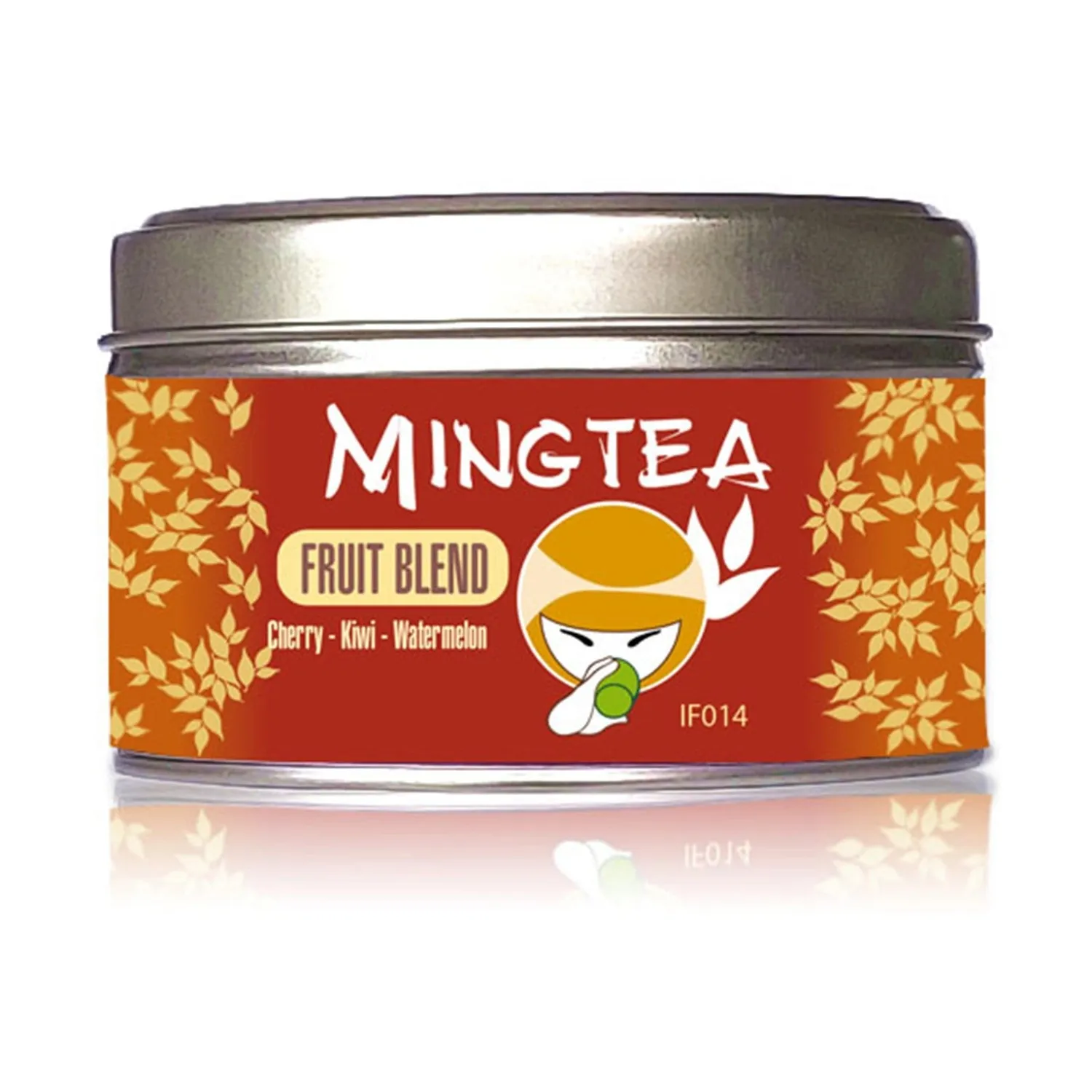 Ming tea Fruitmelange Kers Kiwi Watermeloen losse thee 50g cafeïnevrij