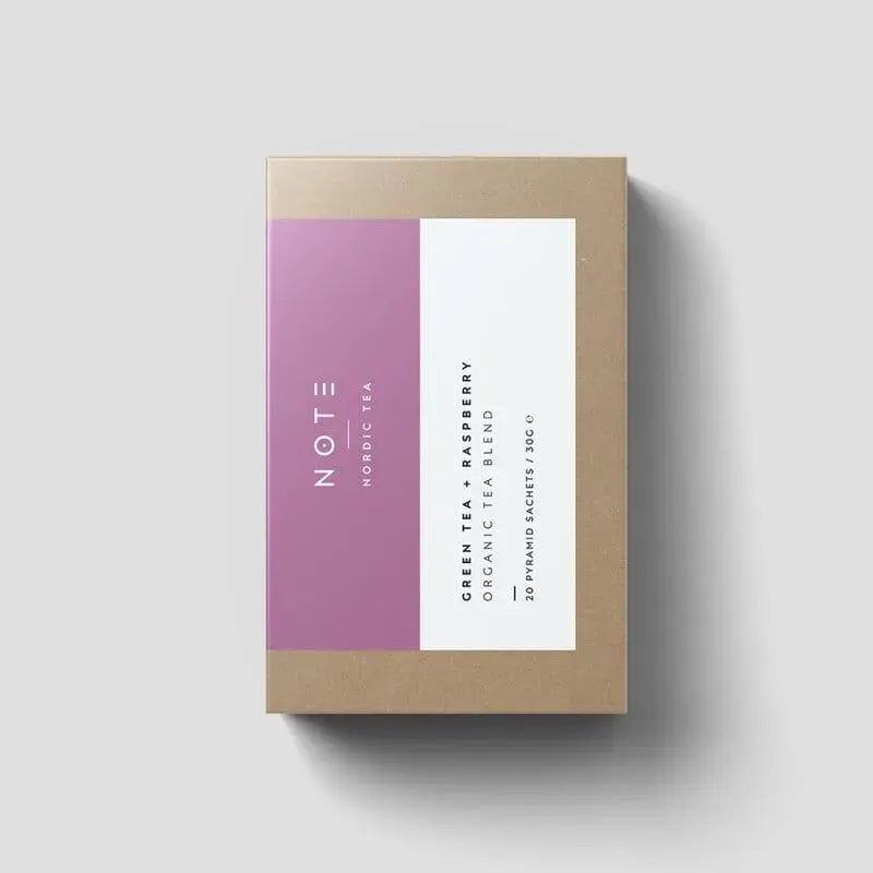 Teministeriet NOTE Green Tea Raspberry groene thee 20 zakjes framboos