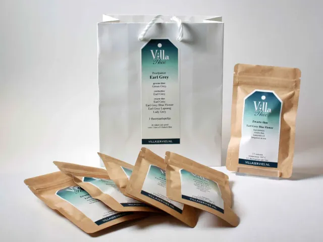 Villa Servies Earl Grey Proefpakket 6 Thee + Lepel