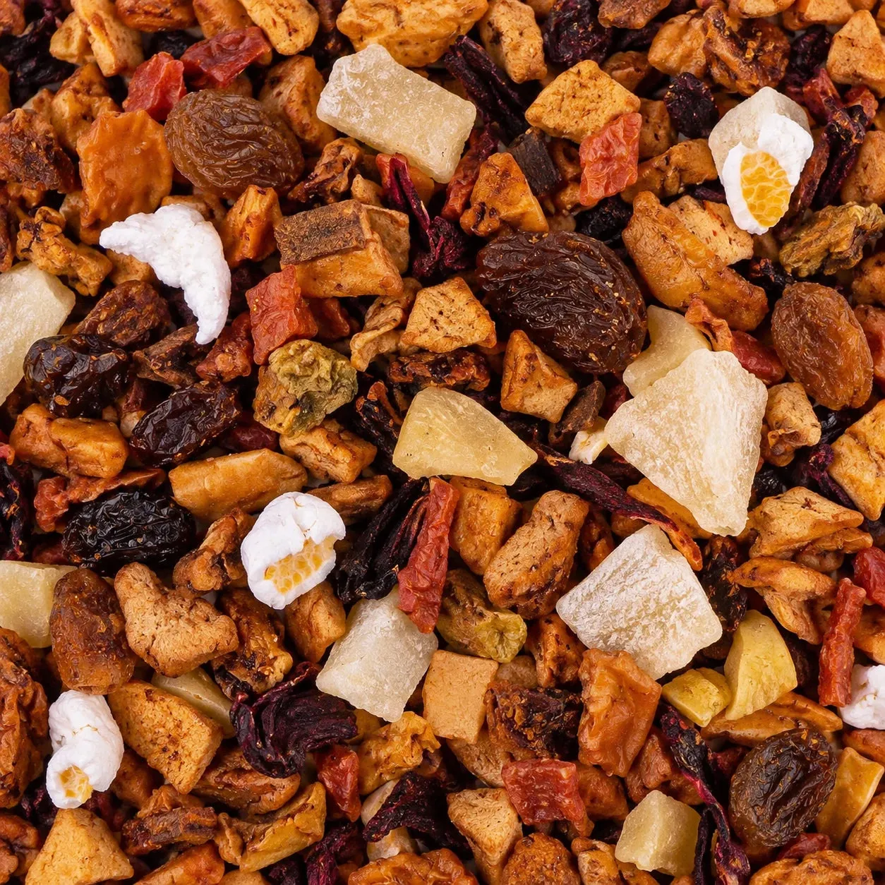 Ming tea Amandel-Popcorn fruitmelange 50g losse thee zoet