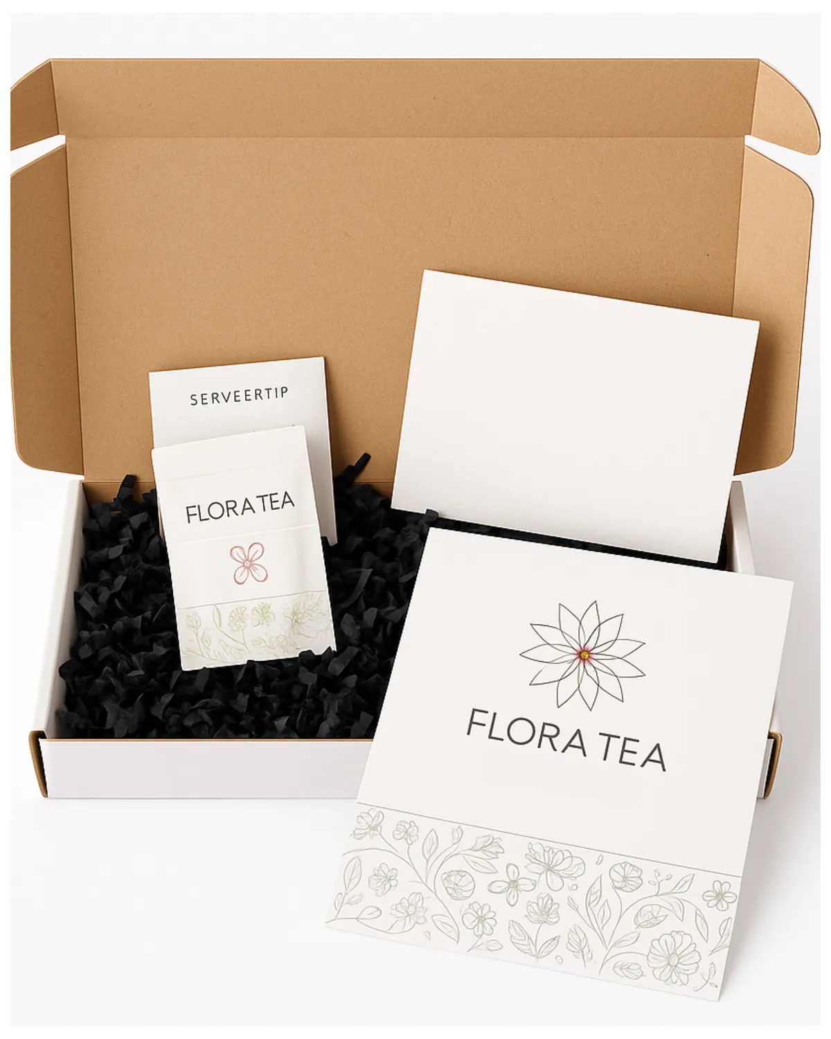 Flora Tea theecadeau bedankje met theebloem bloemig