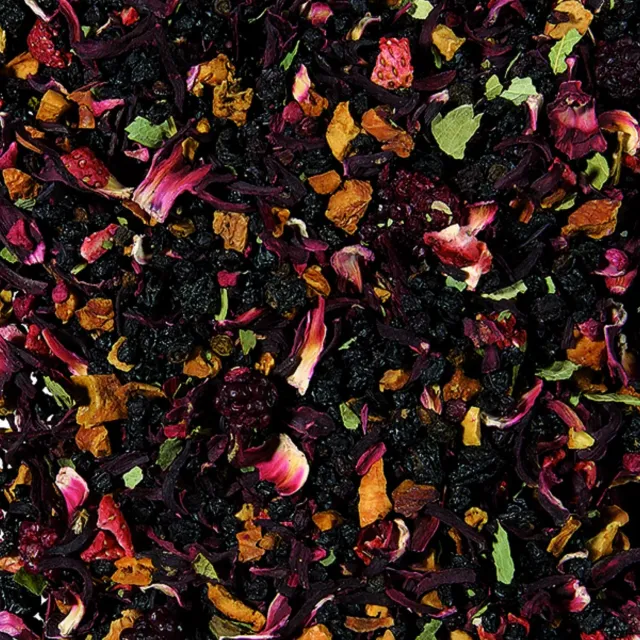 Villa servies Grandma's Garden vruchtenthee losse thee 100 gram bes