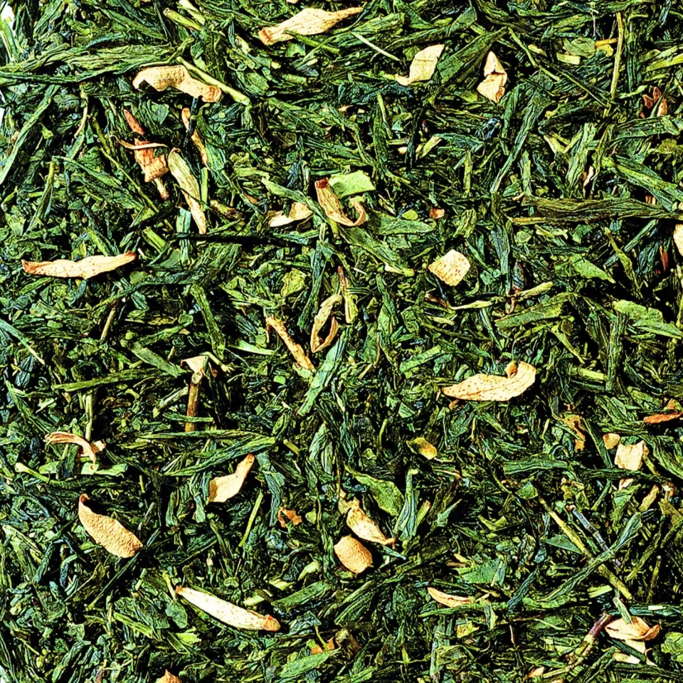 Villa servies Sencha Orange Groene Thee 100 gram sinaasappel