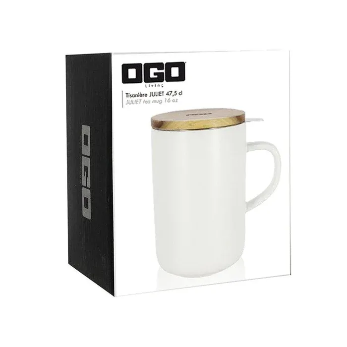 Tea Leafs OGO theemok wit 475 ml met filter