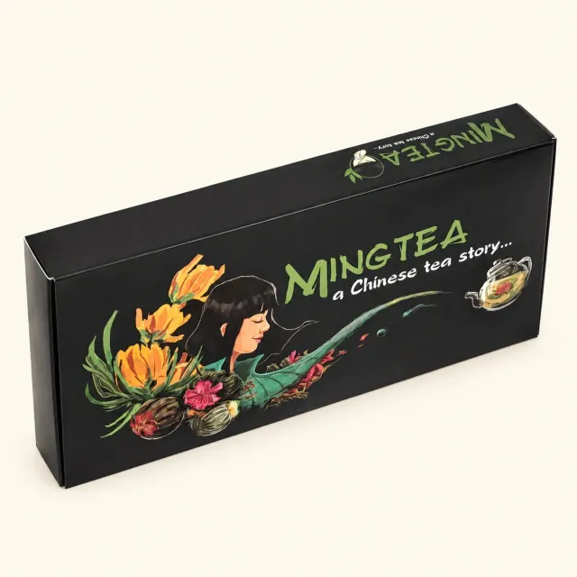 Ming tea Theebloemen geschenkbox 12 stuks luxe