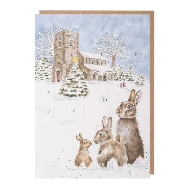 Wrendale Designs Silent Night adventskalender kaart A4