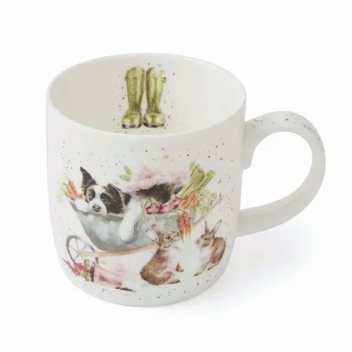 Wrendale Designs Sleeping on the Job Beker 300 ml Bone China