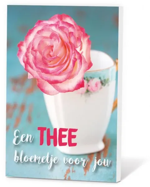 Villa servies Thee in een Kaartje bloemetje voor jou jasmijn