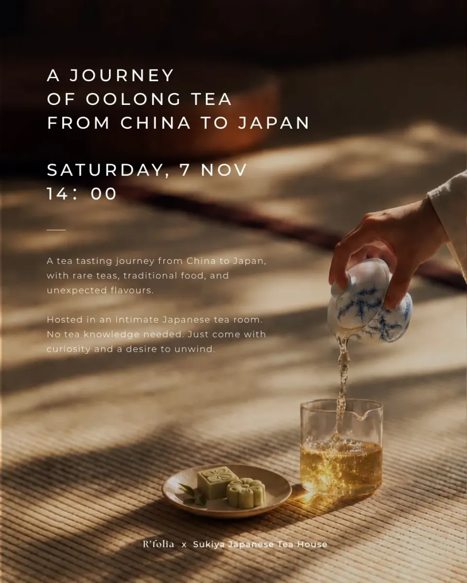 R'folia Oolong Tea Tasting proeverij 7 november 14:00
