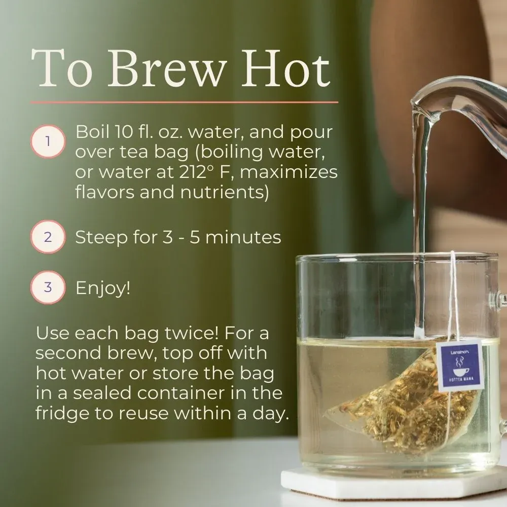 HotTea Mama Final Push frambozenblad thee 14 zakjes