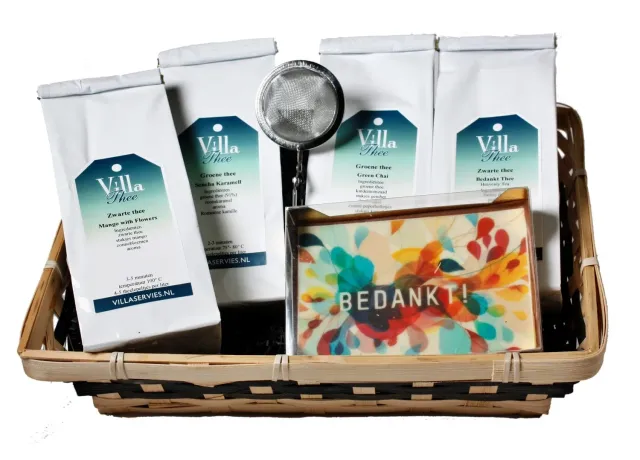 Villa servies Theemandje Bedankt thee cadeau 4 soorten
