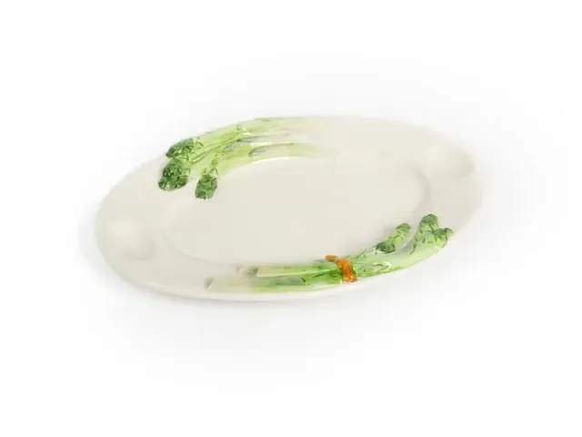 Piccobella Asperges schaal 36 cm keramiek met reliëf