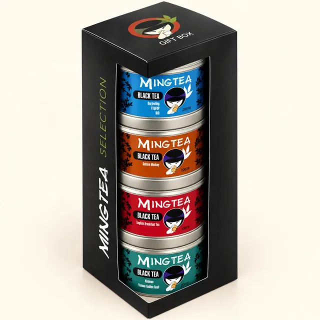 Mingtea Selection N3 zwarte thee set 200 g rokerig