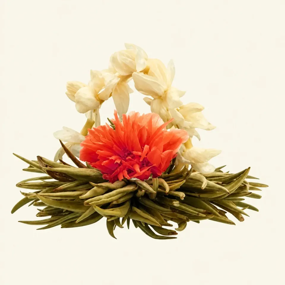 Ming tea Lily Basket theebloemen 8 stuks jasmijn