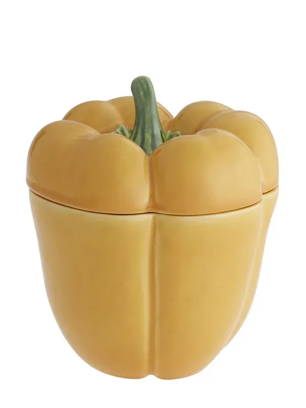Bordallo Pinheiro Pimento paprika voorraadpot geel 19 cm