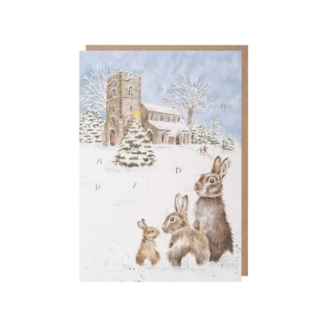 Wrendale Designs Silent Night adventskalender kaart