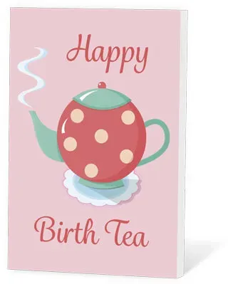 Thee in een Kaartje Happy birth tea oolong 2 kopjes
