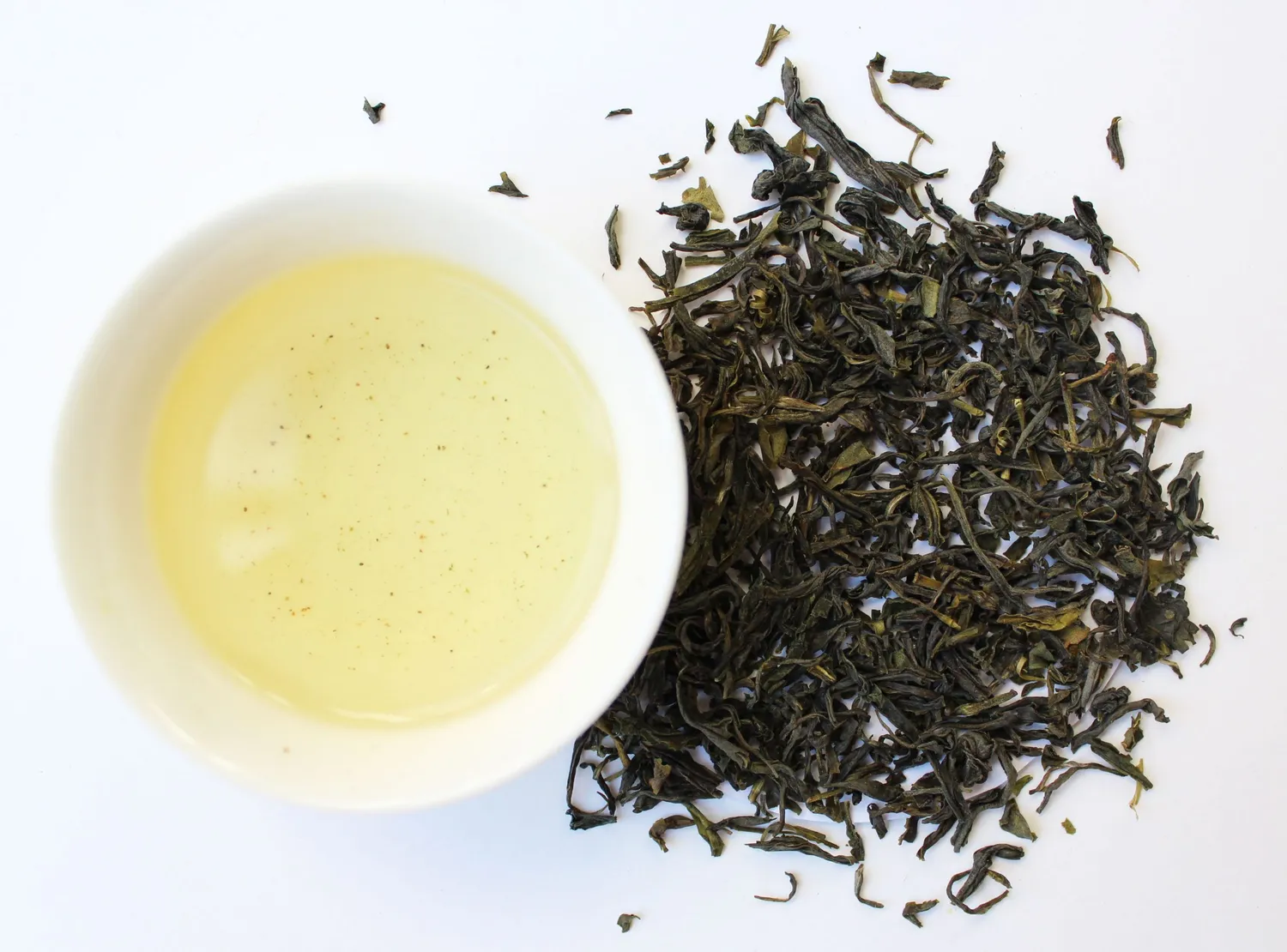 Tea Leafs Mao Feng groene thee perzik licht