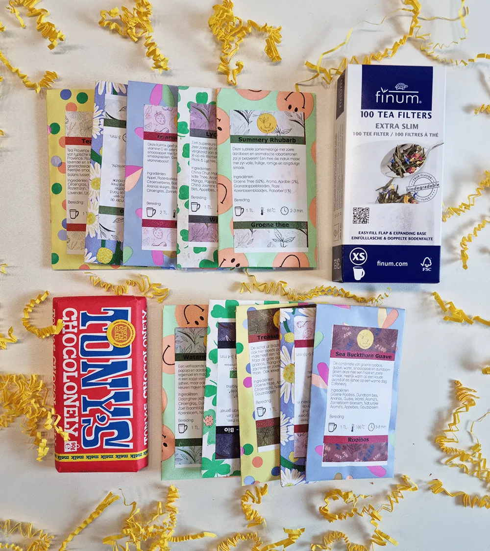 Tea Leafs Tea Giftbox thee proeverij 10 smaken met filters