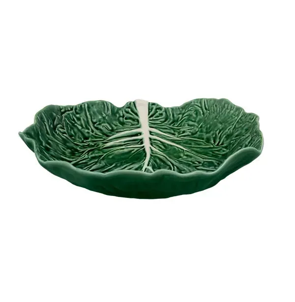Bordallo Pinheiro Natural Couve schaal 35,5 cm groen