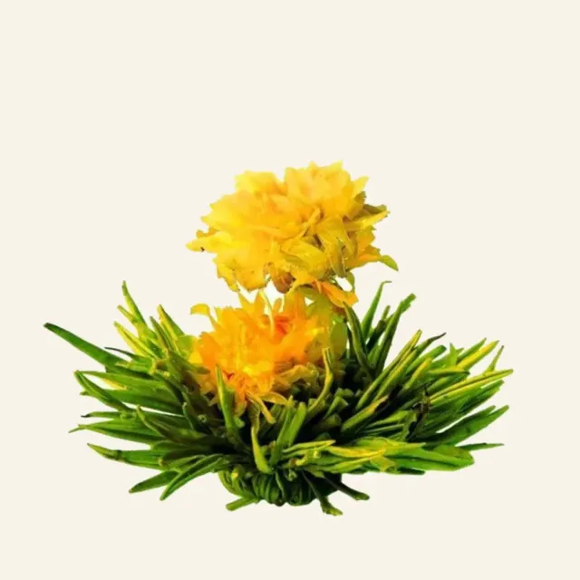 Ming tea Golden Tower theebloemen 8 stuks groene thee goudsbloem