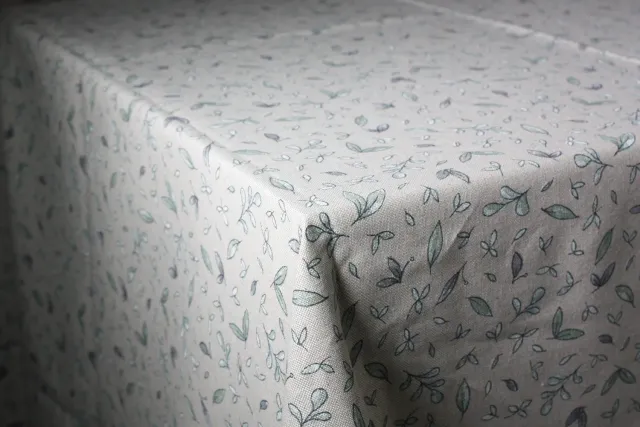 Villa Servies Tafelkleed Groene Blaadjes 250x140 cm katoen